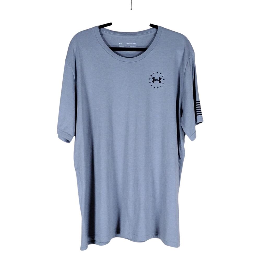 Under Armour T-Shirt Men’s XXL Gray HeatGear Loose Fit Workout Athletic Tee